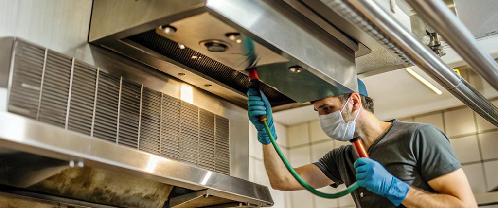 Commercial kitchen cleaning