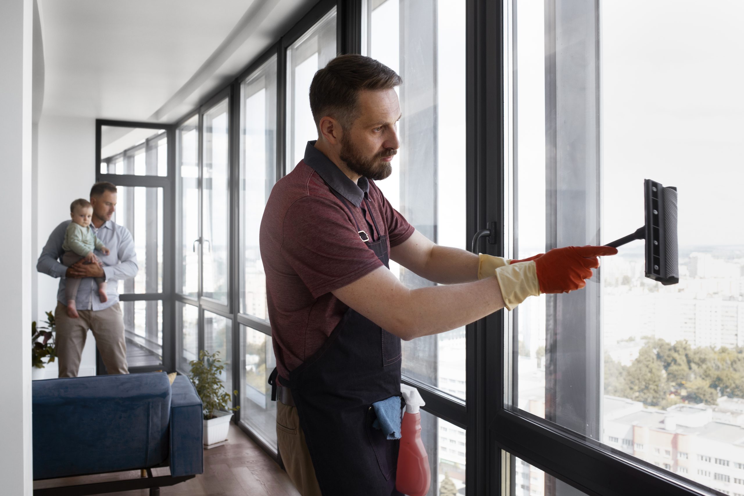 apartment building cleaning